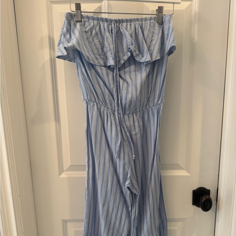 Blue Striped Kids One Piece